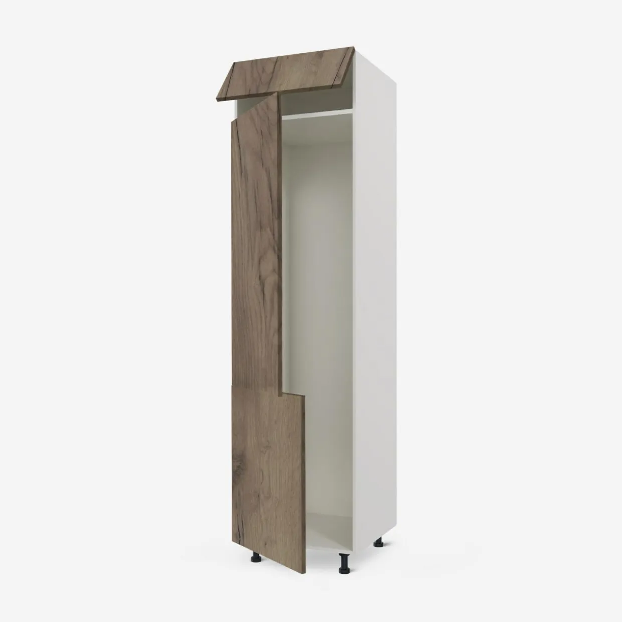Słupek pod lodówkę wysoki BASIC PLUS BP/D60SL-220 dark rockfort hickory