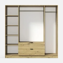 Szafa 4-drzwiowa z lustrem MAXI 200 cm