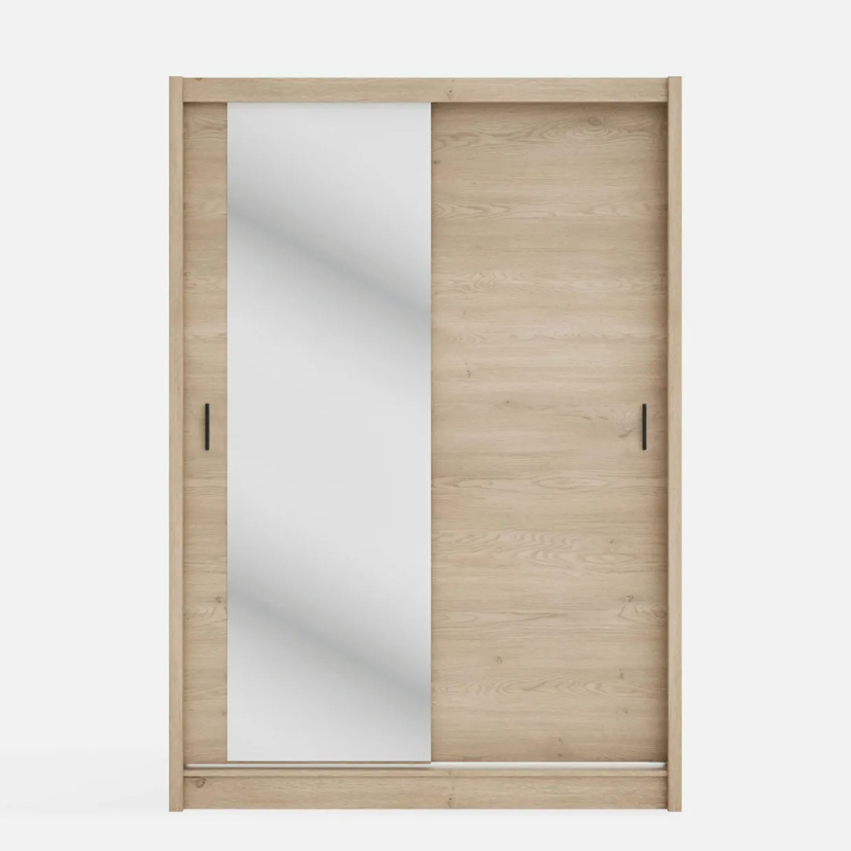 Szafa przesuwna INES z lustrem 150 cm dąb cremona