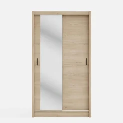 Szafa przesuwna INES z lustrem 120 cm dąb cremona
