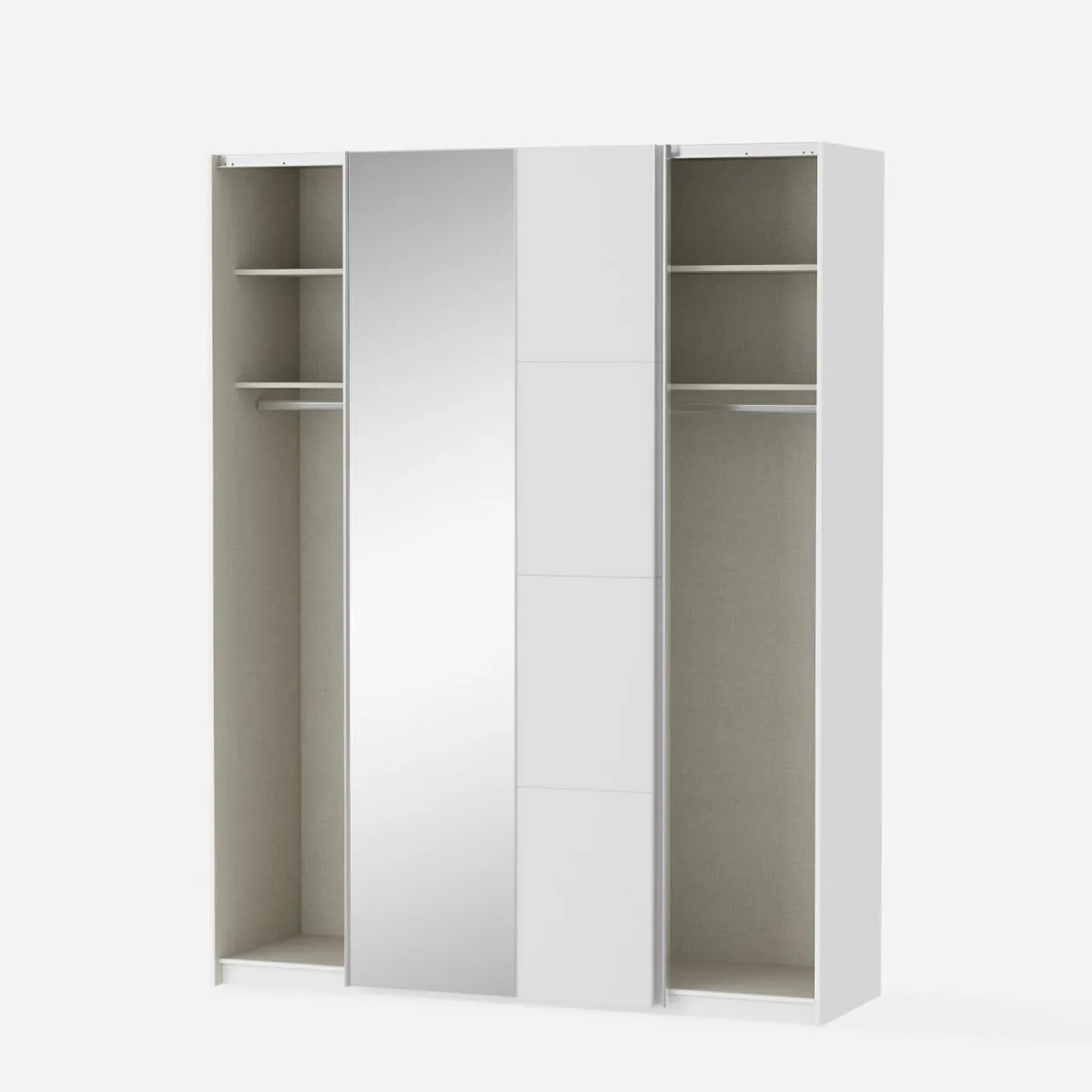Szafa przesuwna z lustrem FITIO mat 180 cm