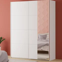 Szafa przesuwna z lustrem FITIO mat 180 cm