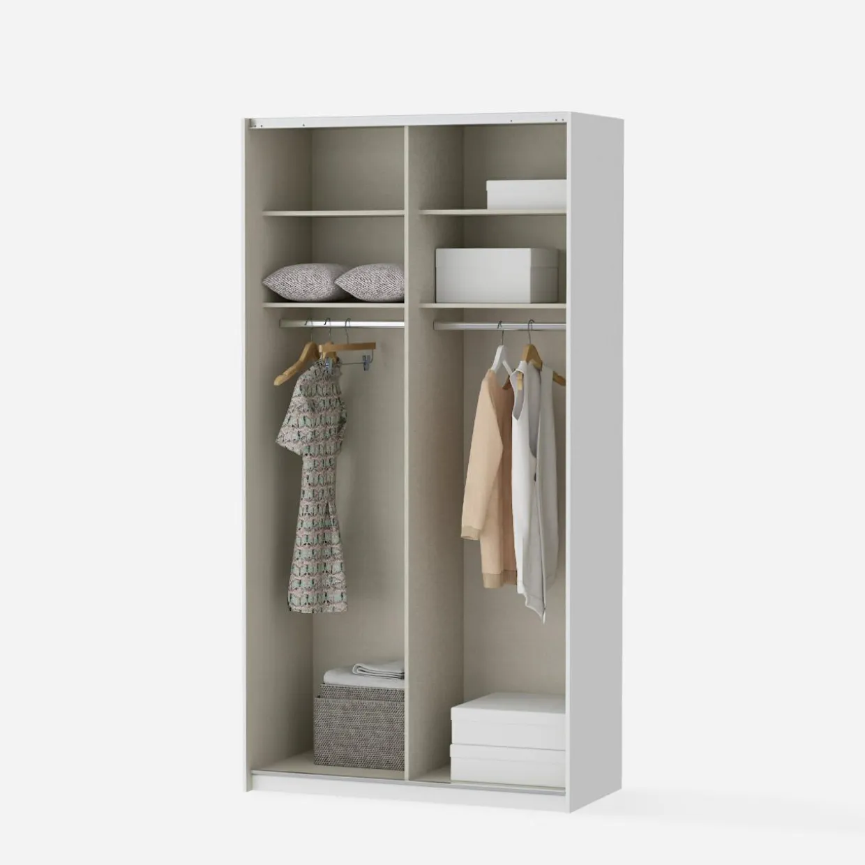 Szafa przesuwna z lustrem FITIO mat 120 cm
