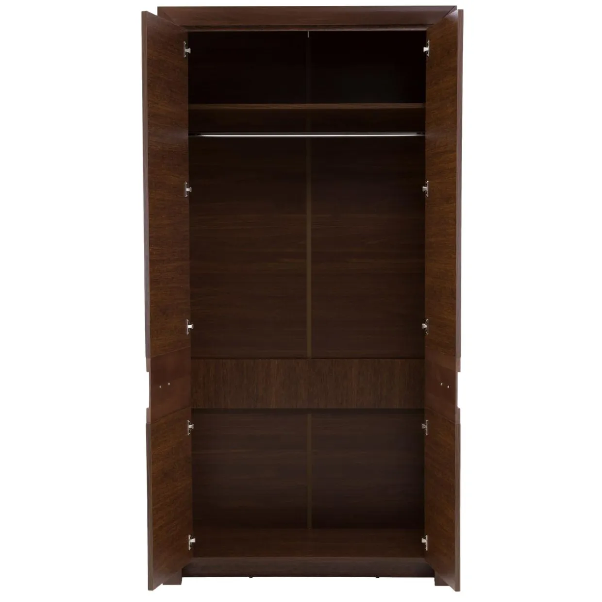 Szafa z drążkiem ciemny brąz 109 cm PARIS