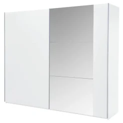 Szafa z lustrem biała BASTIA 250 cm
