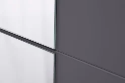 Szafa z lustrem grafitowa BASTIA 150 cm