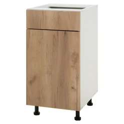 Szafka dolna BASIC PLUS BP/D40S1 dąb craft złoty