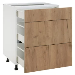 Szafka dolna BASIC PLUS BP/D60S3 dąb craft złoty