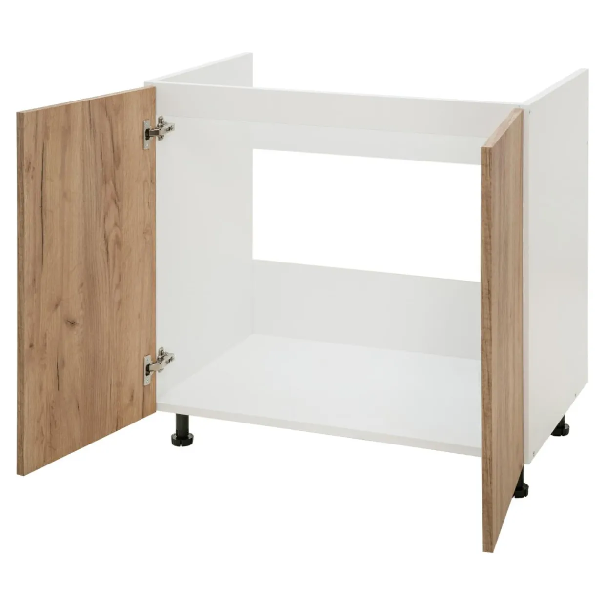 Szafka dolna pod zlewozmywak BASIC PLUS BP/D80Z dąb craft złoty