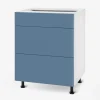 Szafka dolna z 3 szufladami BASIC PLUS BP/D60SR3 alby blue