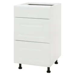 Szafka dolna z 3 szufladami BASIC PLUS BP/D45SR3 biały mat