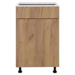 Szafka dolna z szufladą BASIC PLUS BP/D50SR1 dąb craft złoty