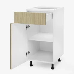 Szafka dolna z szufladą BASIC PLUS BP/D40SR1 sand barbera oak