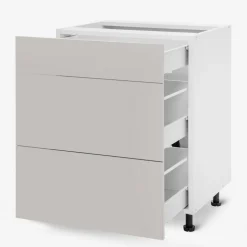 Szafka dolna z szufladami BASIC PLUS BP/D60SR3 clay grey