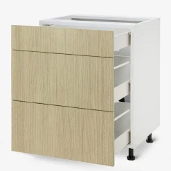 Szafka dolna z szufladami BASIC PLUS BP/D60S3 sand barbera oak
