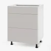 Szafka dolna z szufladami BASIC PLUS BP/D60S3 clay grey