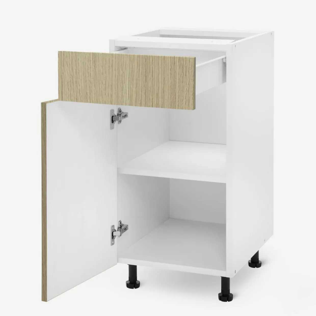 Szafka dolna z szufladami BASIC PLUS BP/D45S3 sand barbera oak