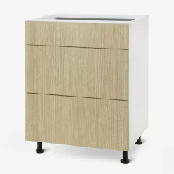 Szafka dolna z szufladami BASIC PLUS BP/D60SR3 sand barbera oak