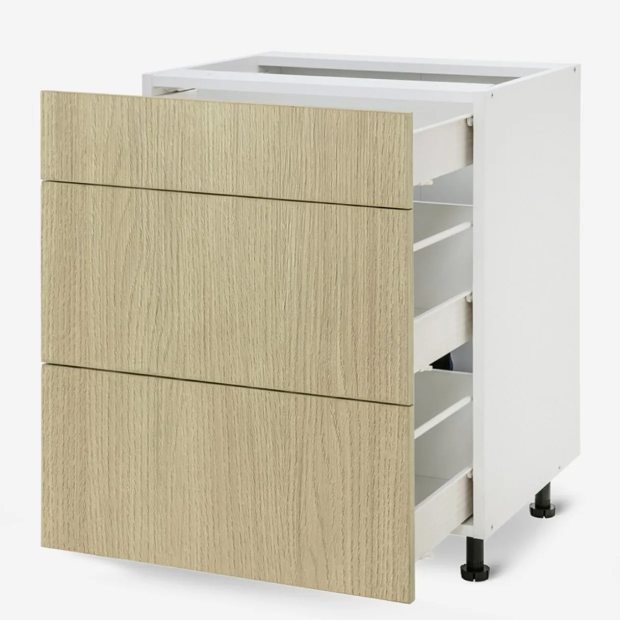 Szafka dolna z szufladami BASIC PLUS BP/D60SR3 sand barbera oak