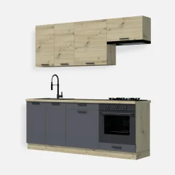 Szafka górna wisząca okapowa MILENA M/G800 dąb artisan