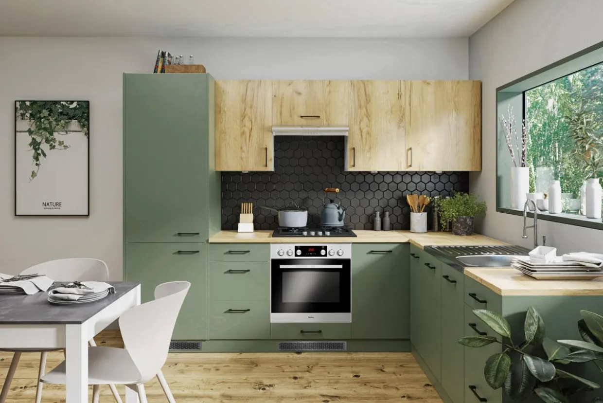 Szafka górna wysoka BASIC PLUS BPMI/45-1F (72+36/1F) smoke green