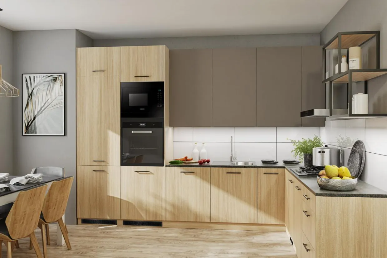 Szafka narożna wysoka BASIC PLUS BP/G60NW-92 sand barbera oak