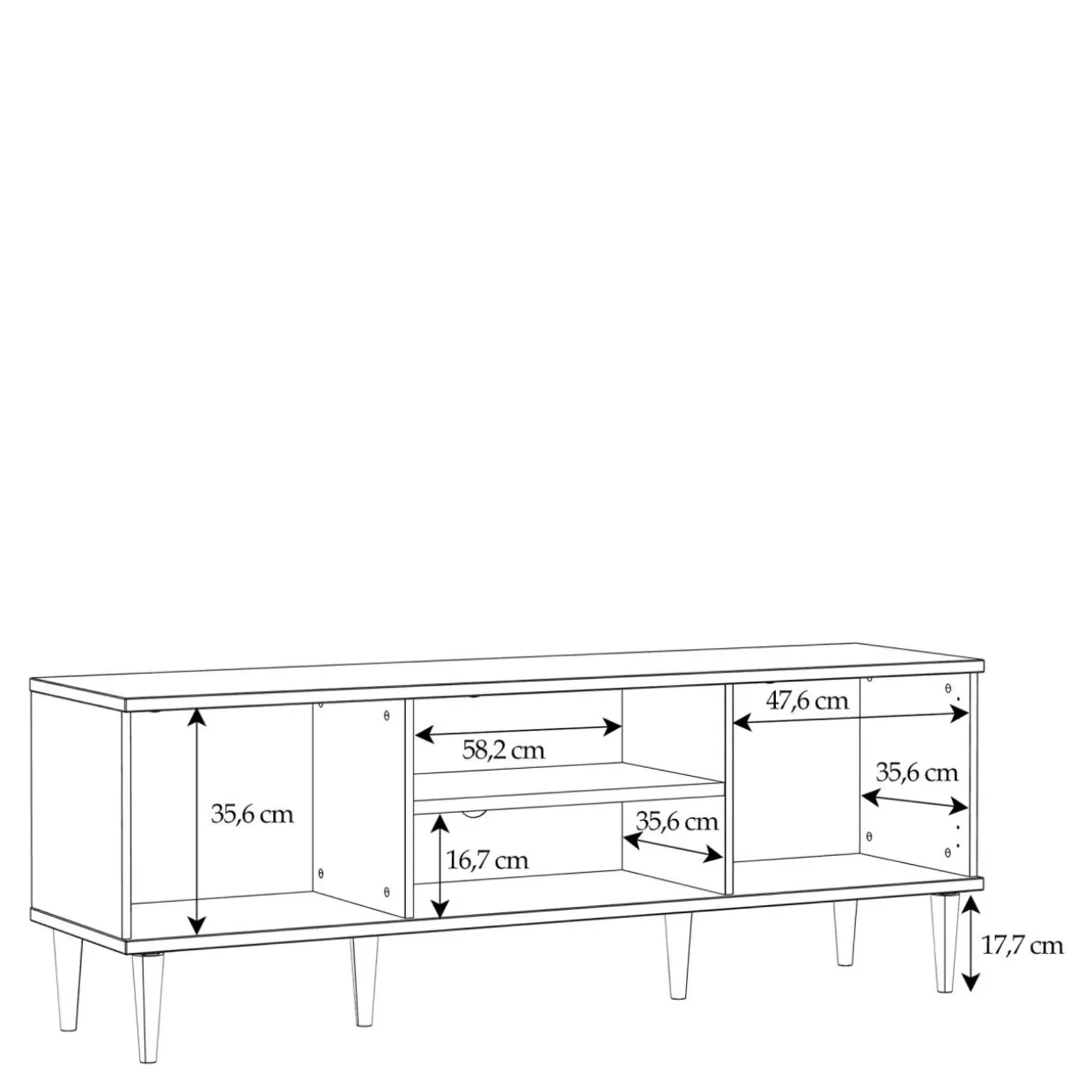 Szafka pod telewizor CALASETTA 160 cm