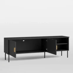 Szafka RTV czarna MOND 160 cm