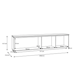 Szafka RTV LOUOTO 224,8 cm