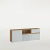 Szafka RTV z ryflowaniem MANILLA 150 cm