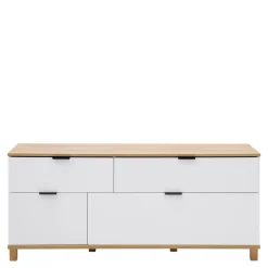 Szafka RTV z ryflowanym frontem PLISSEE 144,8 cm
