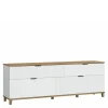 Szafka RTV z ryflowanym frontem PLISSEE 183,8 cm