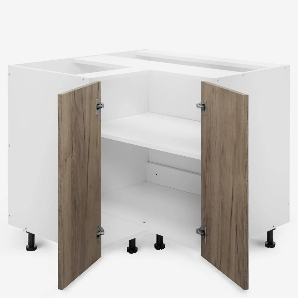 Szafka stojąca narożna BASIC PLUS BP/D90NW dark rockfort hickory