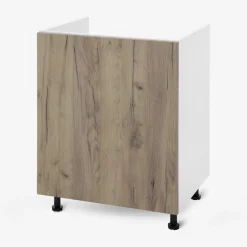 Szafka stojąca pod zlewozmywak BASIC PLUS BP/D60Z dark rockfort hickory