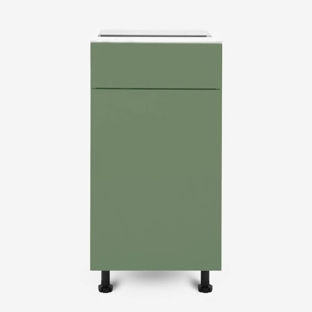 Szafka stojąca z szufladą BASIC PLUS BP/D40SR1 smoke green