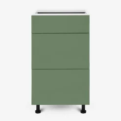Szafka stojąca z szufladami BASIC PLUS BP/D45SR3 smoke green
