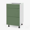 Szafka stojąca z szufladami BASIC PLUS BP/D45S3 smoke green