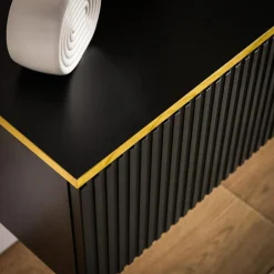 Szafka wisząca czarna GOLD 80 cm