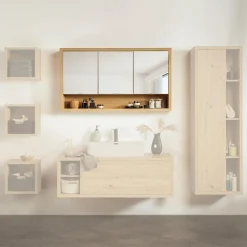 Szafka wisząca zamykana z lustrem dąb artisan LADAMA