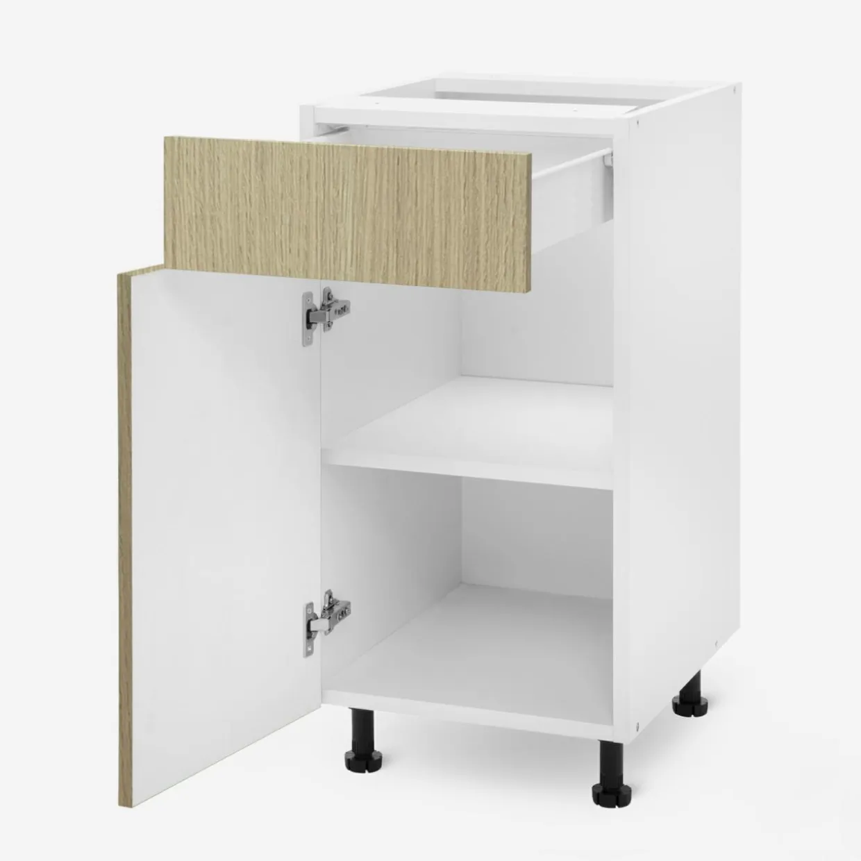 Szafka z szufladą BASIC PLUS BP/D40S1 sand barbera oak