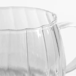 Szklanka ryflowana z uchem 350 ml