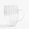 Szklanka ryflowana z uchem 500 ml
