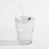 Szklanka ze słomką i pokrywką 350 ml