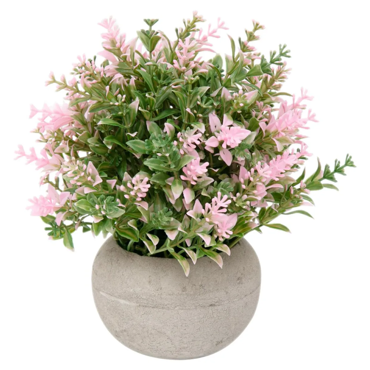 Sztuczna roślina doniczkowa różowa 21 cm