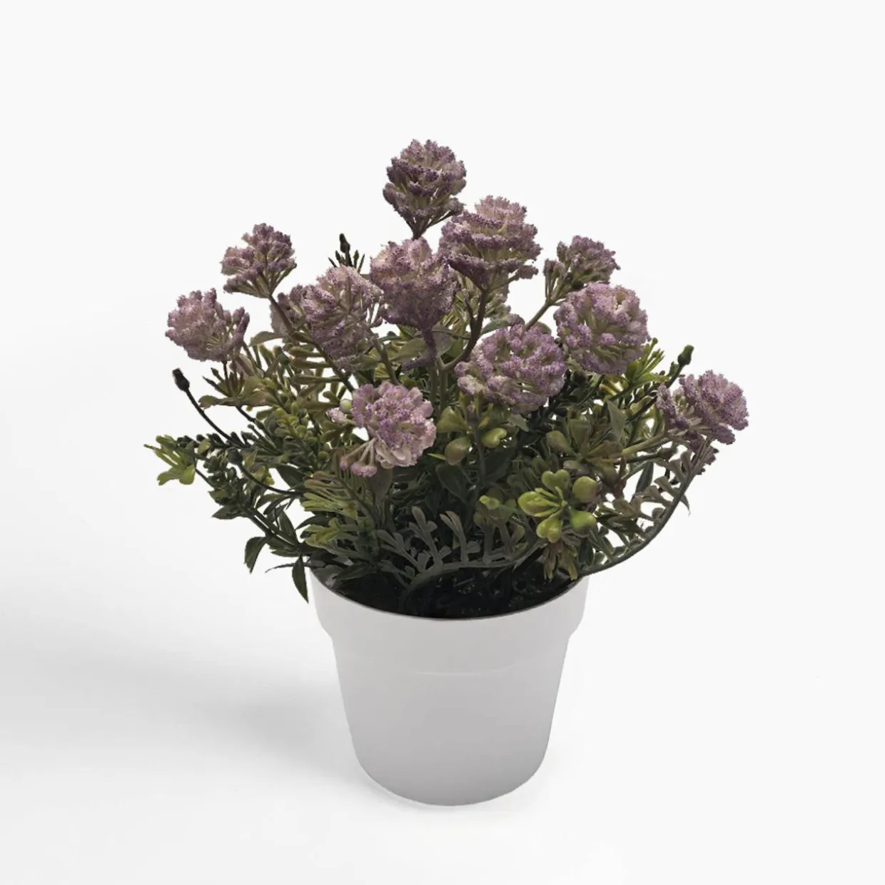 Sztuczne kwiaty w doniczce różowe 23 cm
