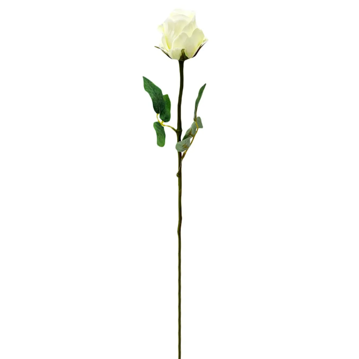 Sztuczny kwiat kremowa RÓŻA 59 cm