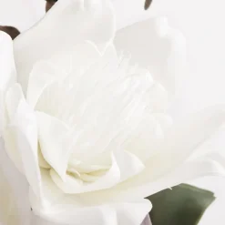 Sztuczny kwiat magnolia biały 103 cm