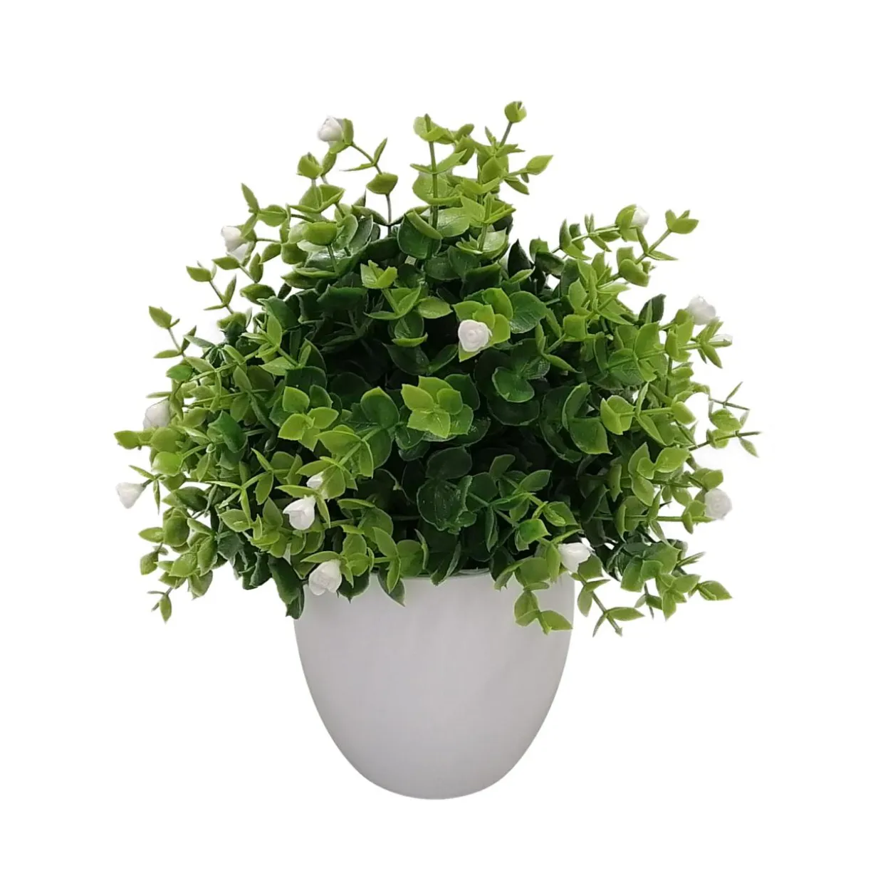Sztuczny kwiat w doniczce biały 30 cm