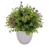Sztuczny kwiat w doniczce fioletowy 30 cm