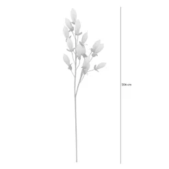 Sztuczny kwiat z pąkami kremowy 106 cm